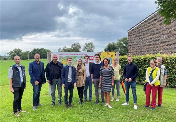 Die Jungen Liberalen und Prof. Dr. Andreas Pinkwart besuchten den Campus Klein Altendorf. Foto: privat