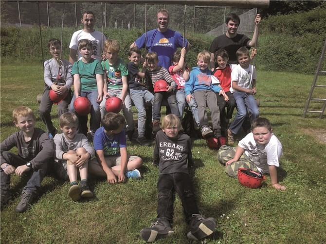 Die Jungen erlebten ein tolles gemeinsames Wochenende.privat