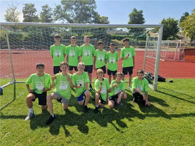 Die Jungenmannschaft der Geschwister-Scholl-Realschule plus Andernach zeigte beim Landesfinale in Bad Bergzabern eine überzeugende Leistung. Foto: Linda Pfannschmidt
