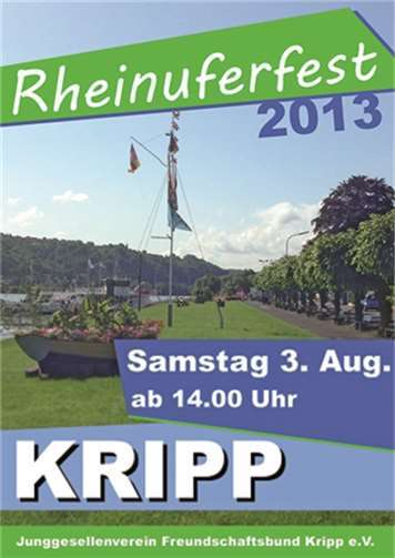 Die Junggesellen aus Kripp freuen sich schon auf ihr 5. Rheinuferfest am 3. August. privat
