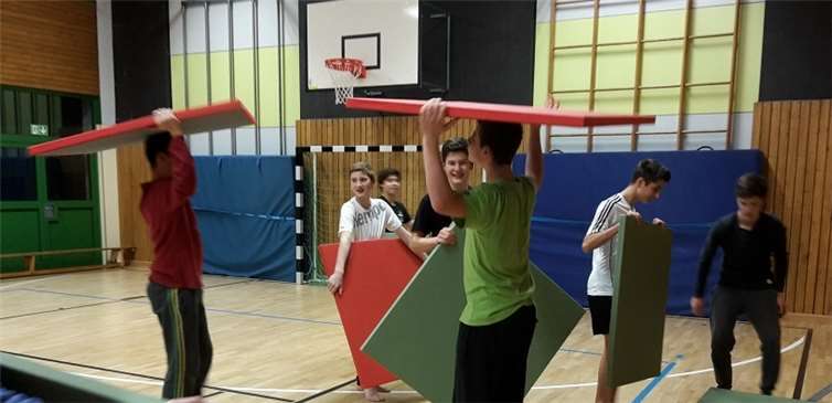 Die Jungs beim Judo Training.privat