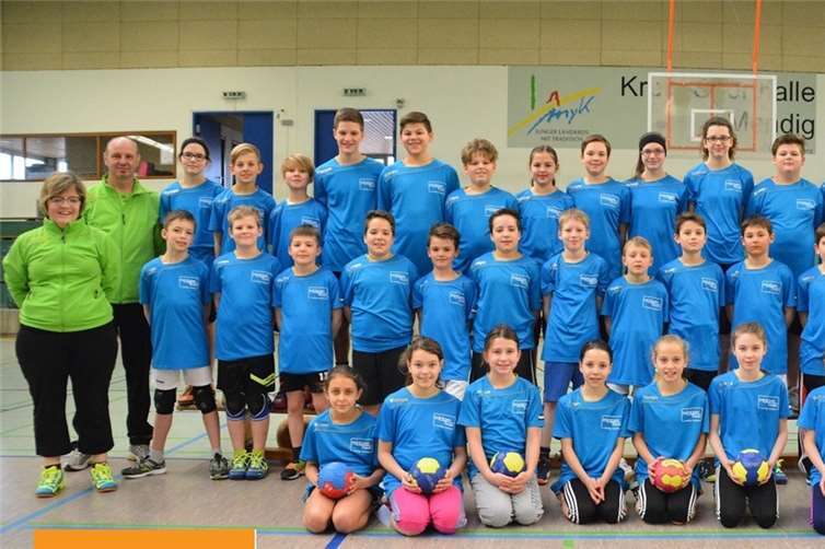 Die Jungs und Mädchen hatten viel Spaß im Handballcamp. privat