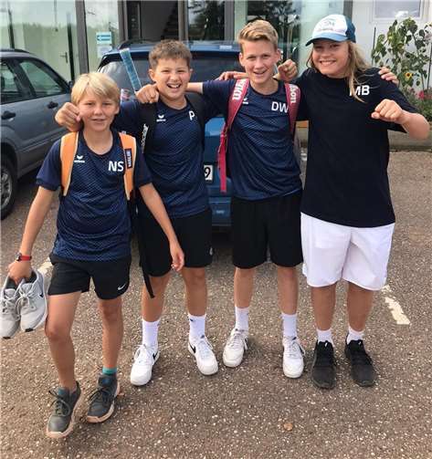 Die Junioren unter 15 Jahren: David Wabschke, Nils Schaller, Paul Bürvenich und Moritz Brunn.Foto: privat