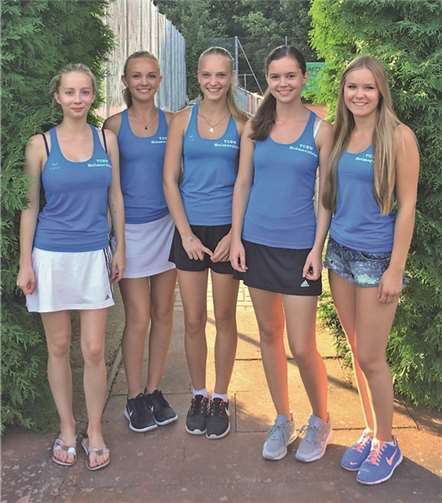 Die Juniorinnen U18 des Tennisclubs Schwarz-Weiß Heimerzheim.Privat