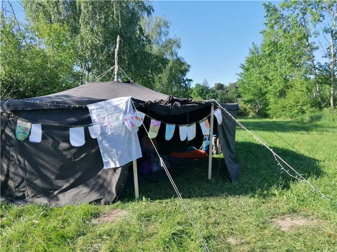Die Jurte (das große Zelt der Pfadfinder*innen). Foto: privat