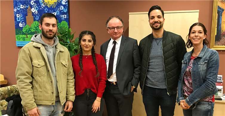 Die Jusos trafen im Haus der Familie mit Andernachs Oberbürgermeister Achim Hütten zusammen.
