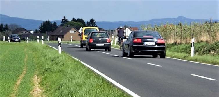 Die K57 von Villip Richtung Gimmersdorf. Foto: © ADFC Wachtberg