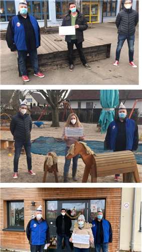 Die KG Buschhoven übergab die Schecks persönlich. Foto: privat