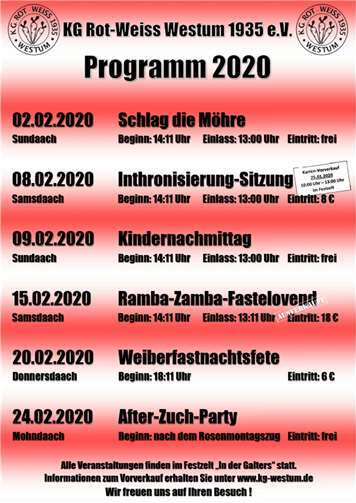 Die KG Rot-Weiss Westum bietet etwas für jeden Karnevalisten Foto: privat