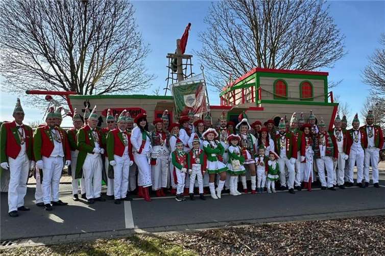 Die KG Schafskopf beim Veilchendienstagzug in Ochtendung. Foto: privat