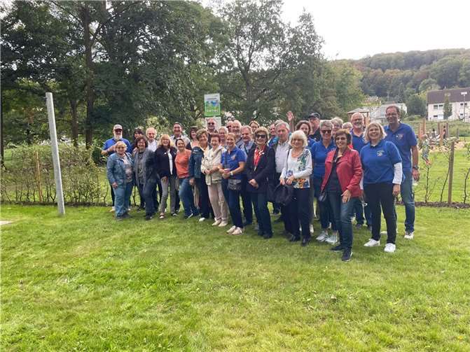 Die KG Ulk aus Mainz beim Besuch der KG Rievkooch Blau-Weiß in Bad Bodendorf.  Fotos: privat