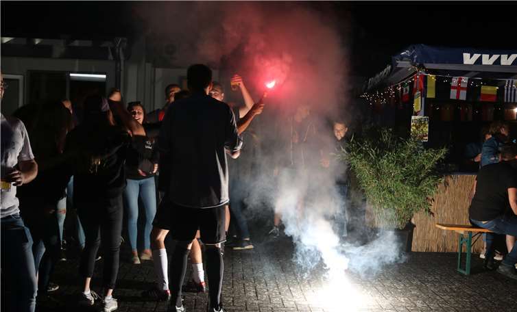 Die KG Urbach feierte den Sieg des Trinkerpokals.
