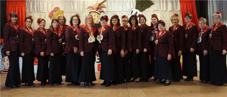 Die KGO-Möhnen blicken in diesem Jahr auf eine 33-jährige Vereinsgeschichte zurück und begehen ihr 3 x 11-jähriges Jubiläum. Foto: SOT