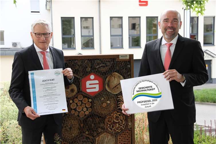 Die KSK wurde erneut für ihre Nachhaltigkeit ausgezeichnet.Foto: Kreissparkasse Ahrweiler