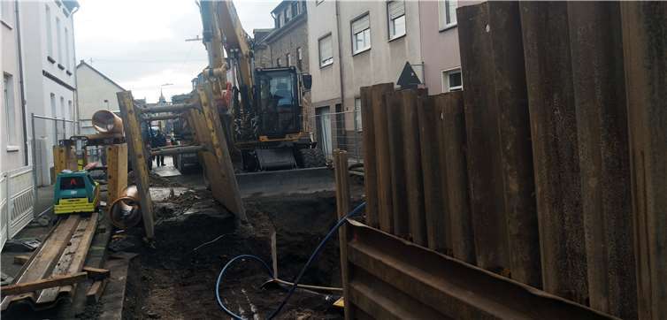 Die Kanalarbeiten in der Concordiastraße sind sehr komplex.