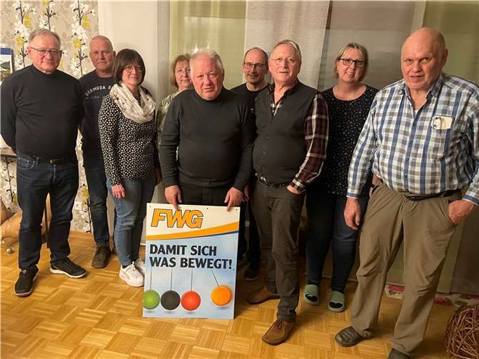 Die Kandidaten der FWG  Foto: Rolf Scheyer