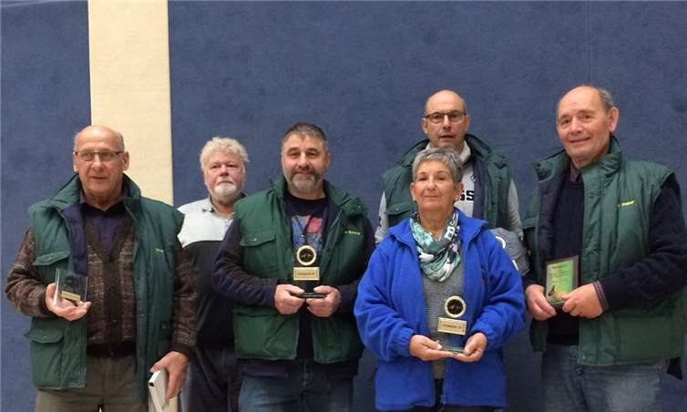 Die Kaninchenzüchter waren bei der Clubschau in Thüringen sehr erfolgreich.privat