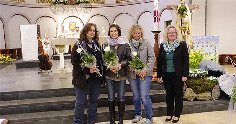 Die Katechetinnen Frau Flöthner, Frau Beus, Frau Nies und Gemeindereferentin Judith Richter.privat