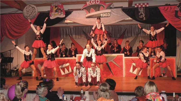 Die Kellbach-Funken beeindruckten wieder mal mit einer tollen Choreografie.