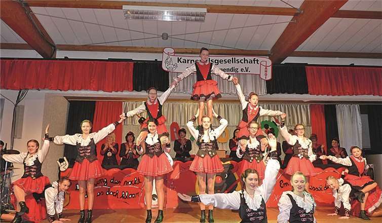 Die Kellbachfunken begeisterten mit einer tollen Choreografie.