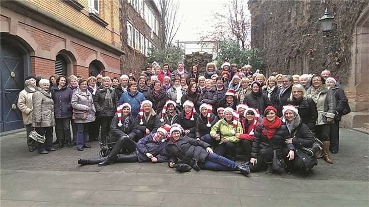 Die Kesselemmer Möhnen auf ihrer Tour 2014.privat