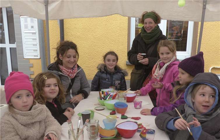 Die KiTa St. Elisabeth Sayn beteiligte sich mit einer Bastelecke für die Kinder. VA
