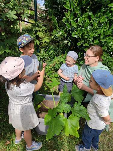 Die KiTa St. Servatius setzt auf praktische Gartenbildung. Quelle: KiTa St. Servatius Landkern