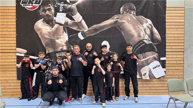 Die Kickboxer aus Rheinbach traten bei den internationalen German Championships der WKU an.  Fotos: privat