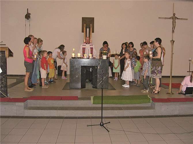 Die Kids erlebten einen schönen Abschlussgottesdienst. privat