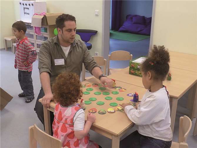 Die Kids fühlen sich wohl.