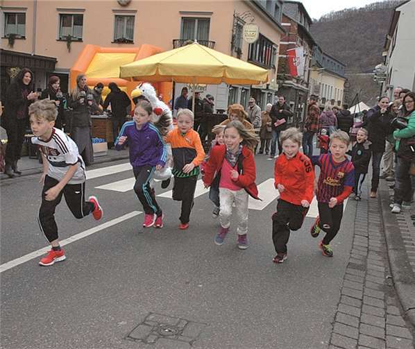 Die Kids liefen um die Wette.