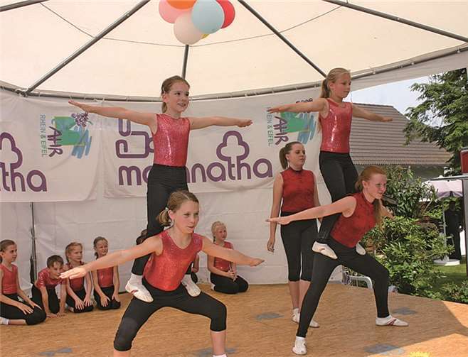 Die Kids zeigten eine tolle Showeinlage.