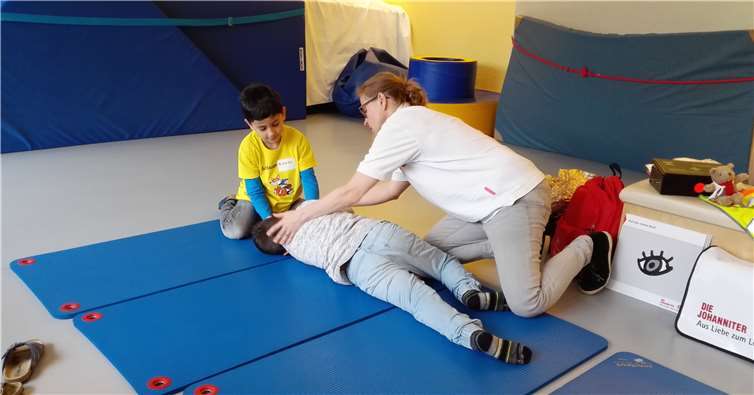 Die Kinder absolvierten außerdem einen Erste-Hilfe-Kurs.