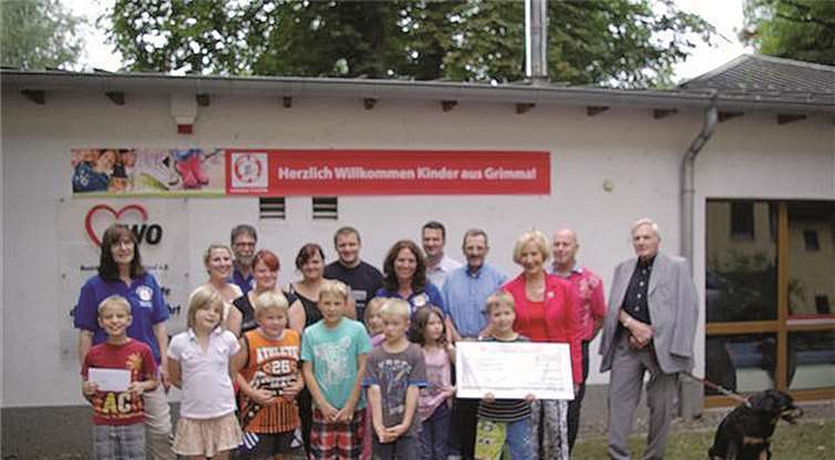 Die Kinder aus Grimma freuten sich über die Unterstützung aus Neuwied. privat