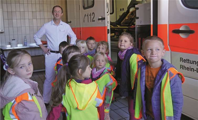 Die Kinder aus dem Kindergarten Rappelkiste konnten viele Fragen stellen. Privat