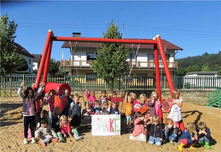 Die Kinder der Kindertagesstätte Regenbogen sind dankbar für die Hilfsbereitschaft. Foto: privat