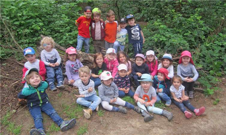Die Kinder der Kita „Villa Sonnenschein“ sammelten viele Erfahrungen im Wald.Quelle: Stadt Meckenheim