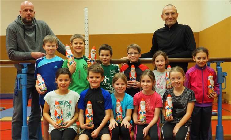 Die Kinder der Siegerstufe drei. privat