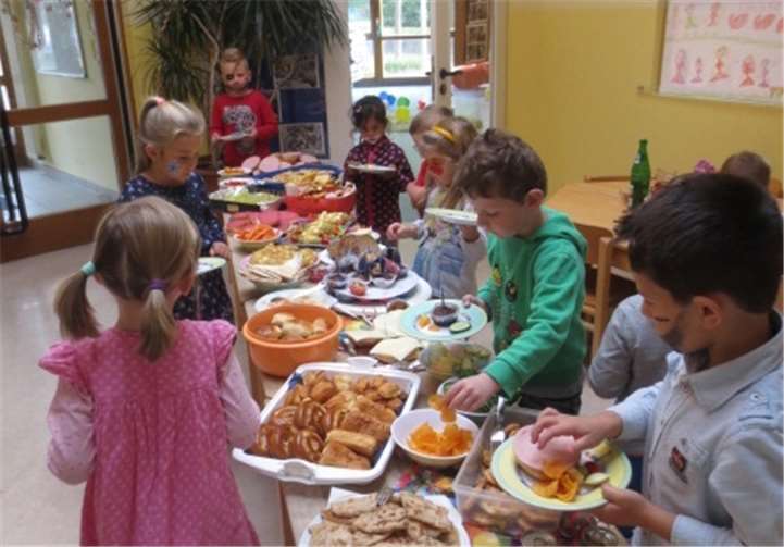 Die Kinder erfreuten sich an dem vielfältigen Frühstücksbuffet. privat