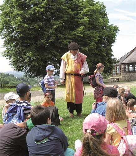 Die Kinder erfuhren viel über das Leben der Menschen in der damaligen Zeit.Privat