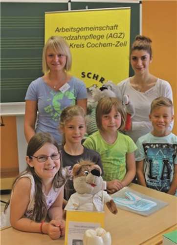 Die Kinder erfuhren viel wissenswerte über die Pflege ihrer Zähne. privat