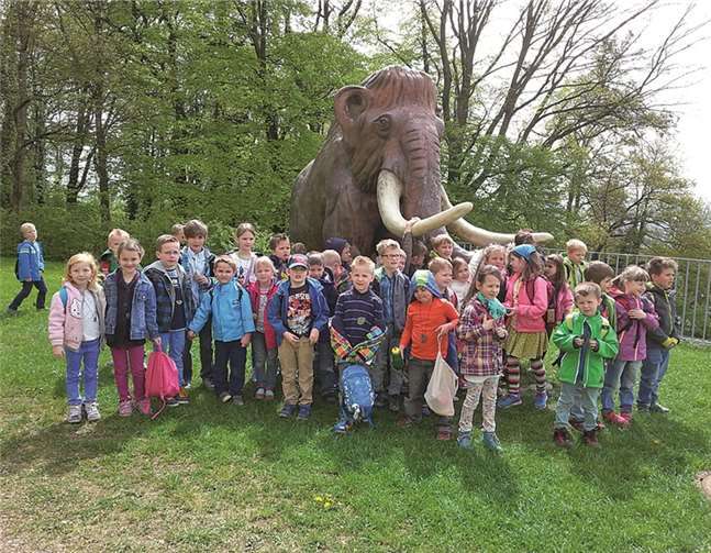 Die Kinder erlebten eine beeindruckende „Zeitreise“. privat