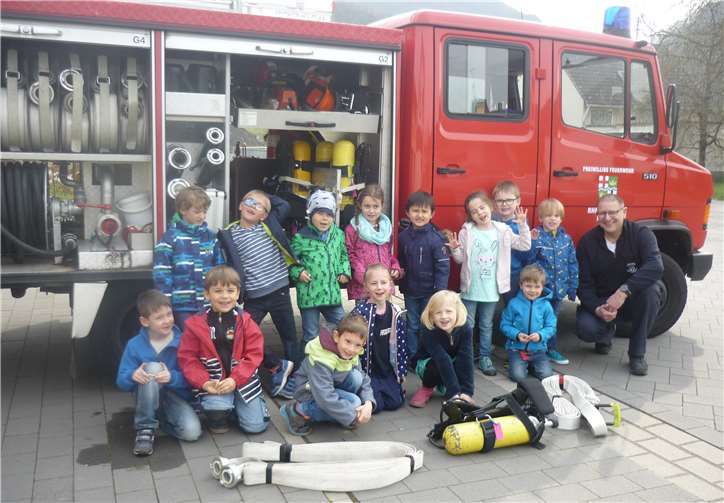 Die Kinder erlebten einen anschaulichen Tag bei der Feuerwehr. Foto: privat