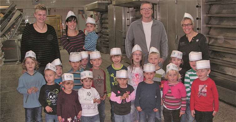 Die Kinder erlebten einen spannenden Vormittag in der Backstube. privat
