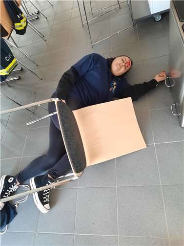 Die Kinder fanden einen „Notfall“ vor.  Foto: Theresia Menden