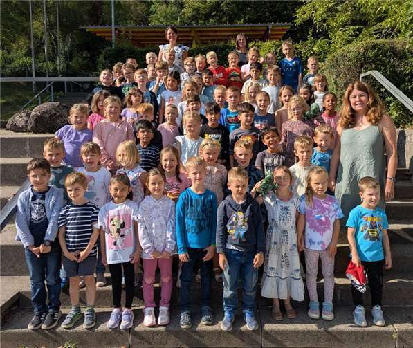 Die Kinder freuen sich auf die Schulzeit.  Foto: Alexander Hertz