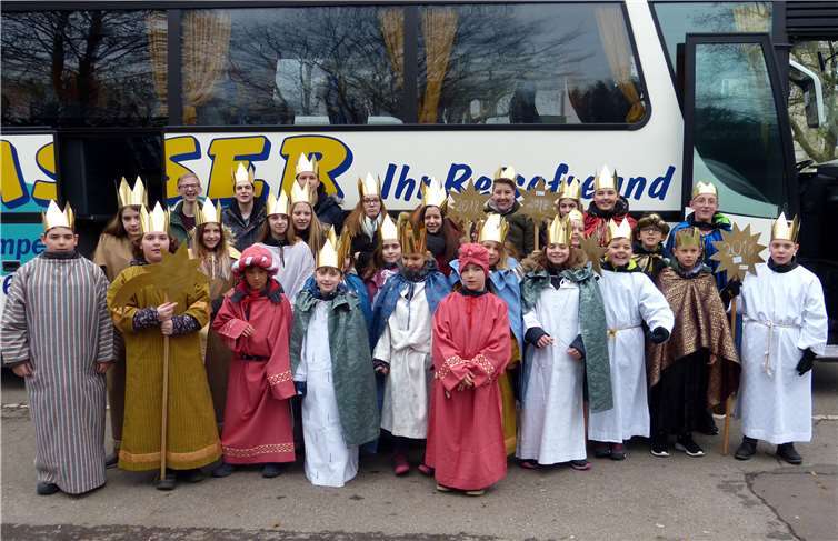 Die Kinder fuhren zum Aussendungsgottesdienst im Trierer Dom. privat
