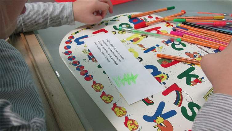 Die Kinder gestalteten, verzierten und malten. Foto: privat