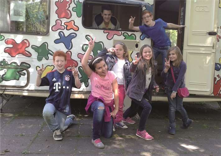 Die Kinder haben Spaß. privat