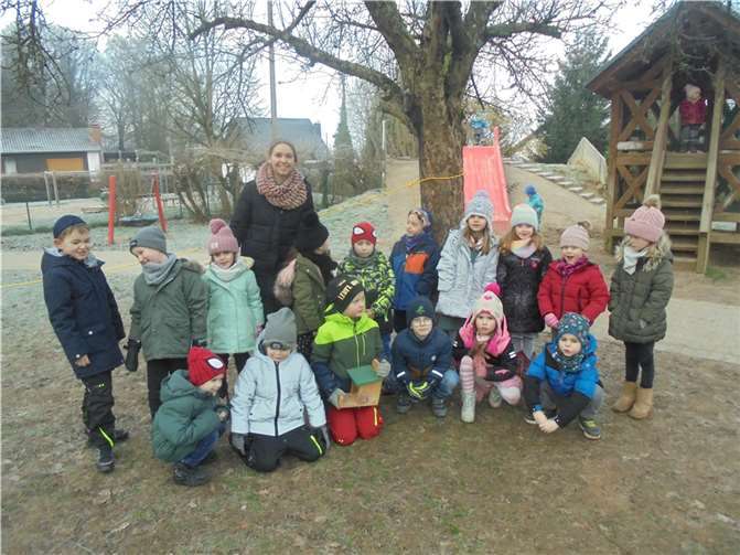 Die Kinder haben viel über die heimischen Tiere im Winter gelernt. Quelle: Kita Steimel